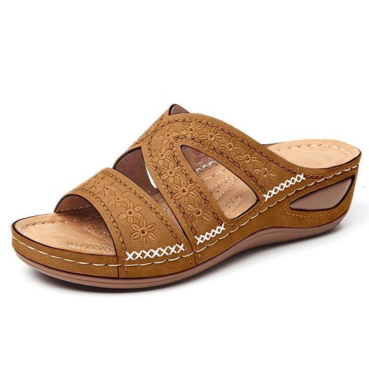 Women's Summer 2025 Wedge Sandals - Comfortable & Stretchy