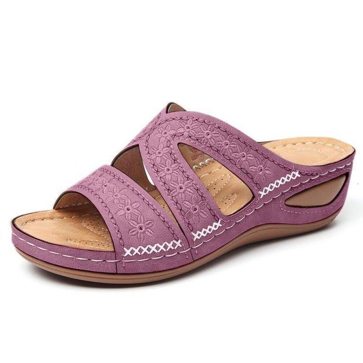 Women's Summer 2025 Wedge Sandals - Comfortable & Stretchy