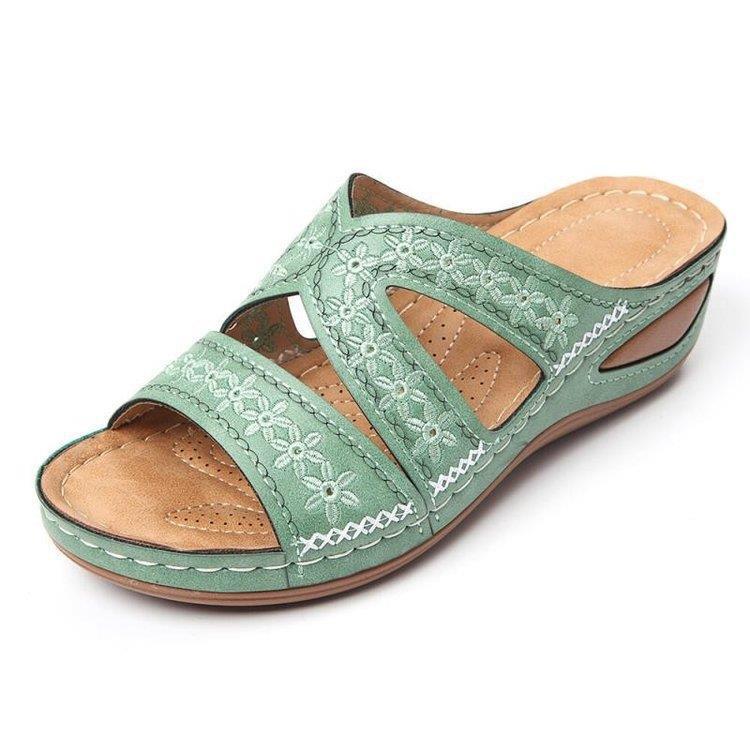 Women's Summer 2025 Wedge Sandals - Comfortable & Stretchy