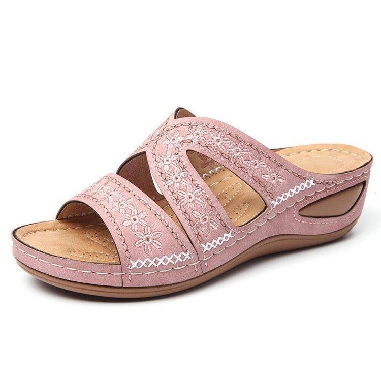 Women's Summer 2025 Wedge Sandals - Comfortable & Stretchy