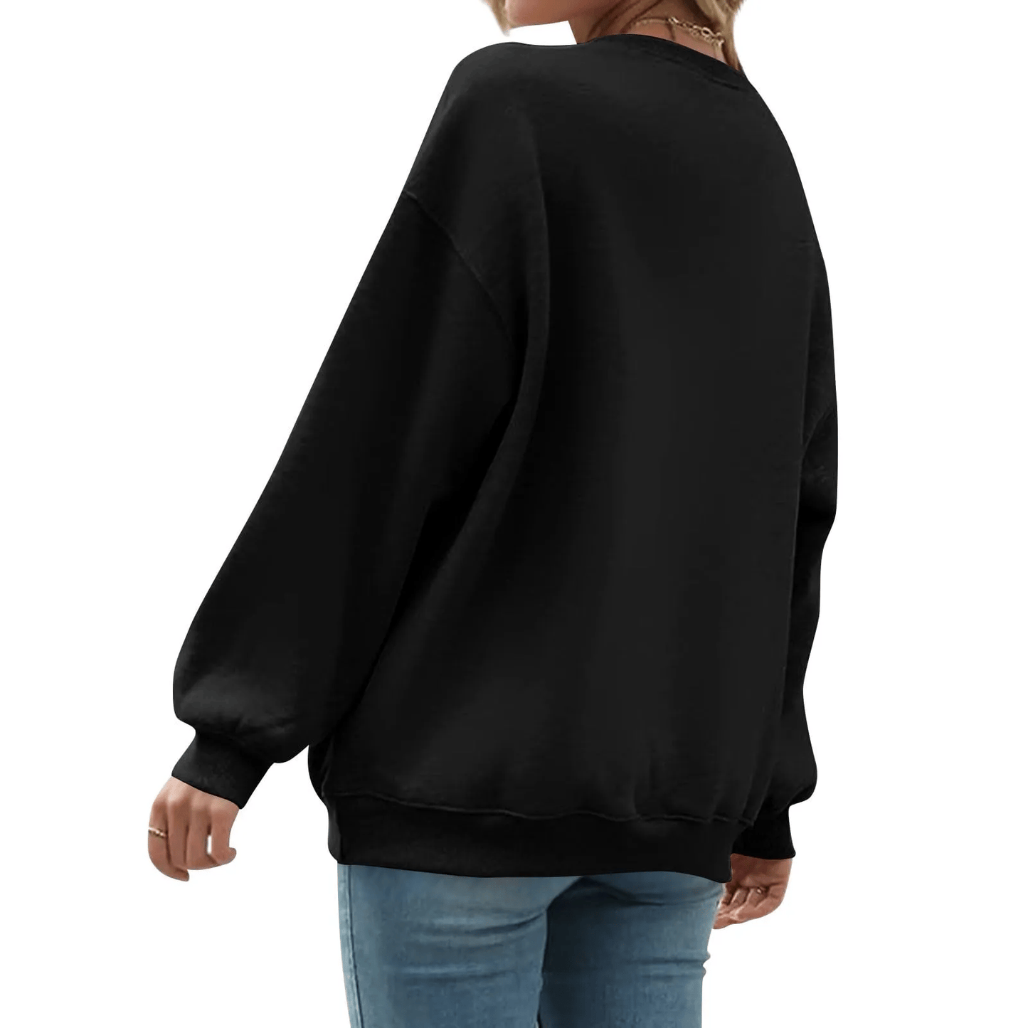 ⏰Hot Sale-Women'S Oversized Long Sleeve Crewneck Sweatshirt with Pocket (buy 2 Shipping)