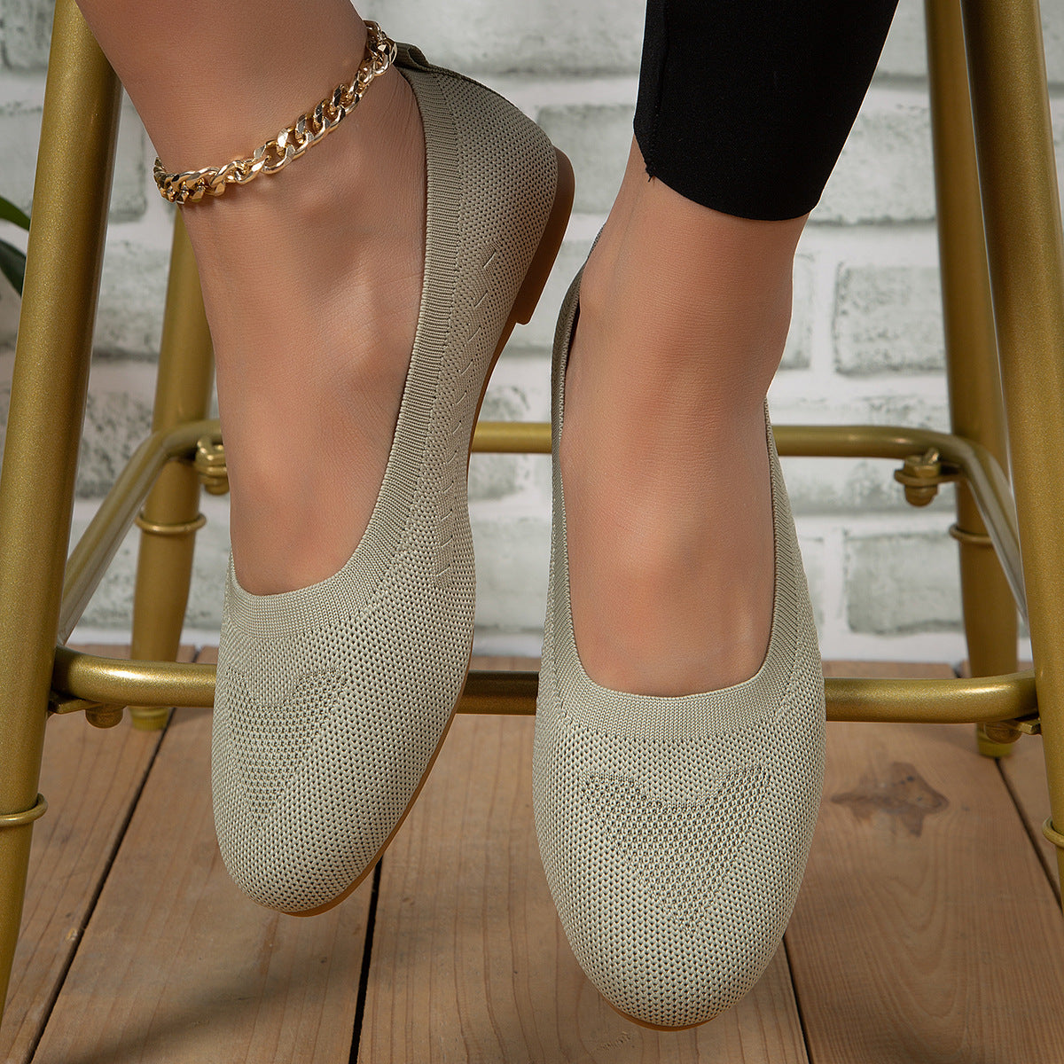 🔥Top-1 Flat Shoes 2025🔥Women's Slip-On Woven Flat Casual Shoes