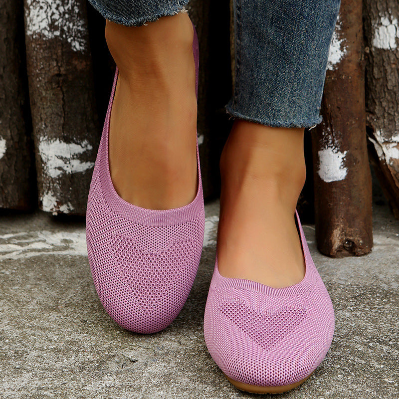 🔥Top-1 Flat Shoes 2025🔥Women's Slip-On Woven Flat Casual Shoes