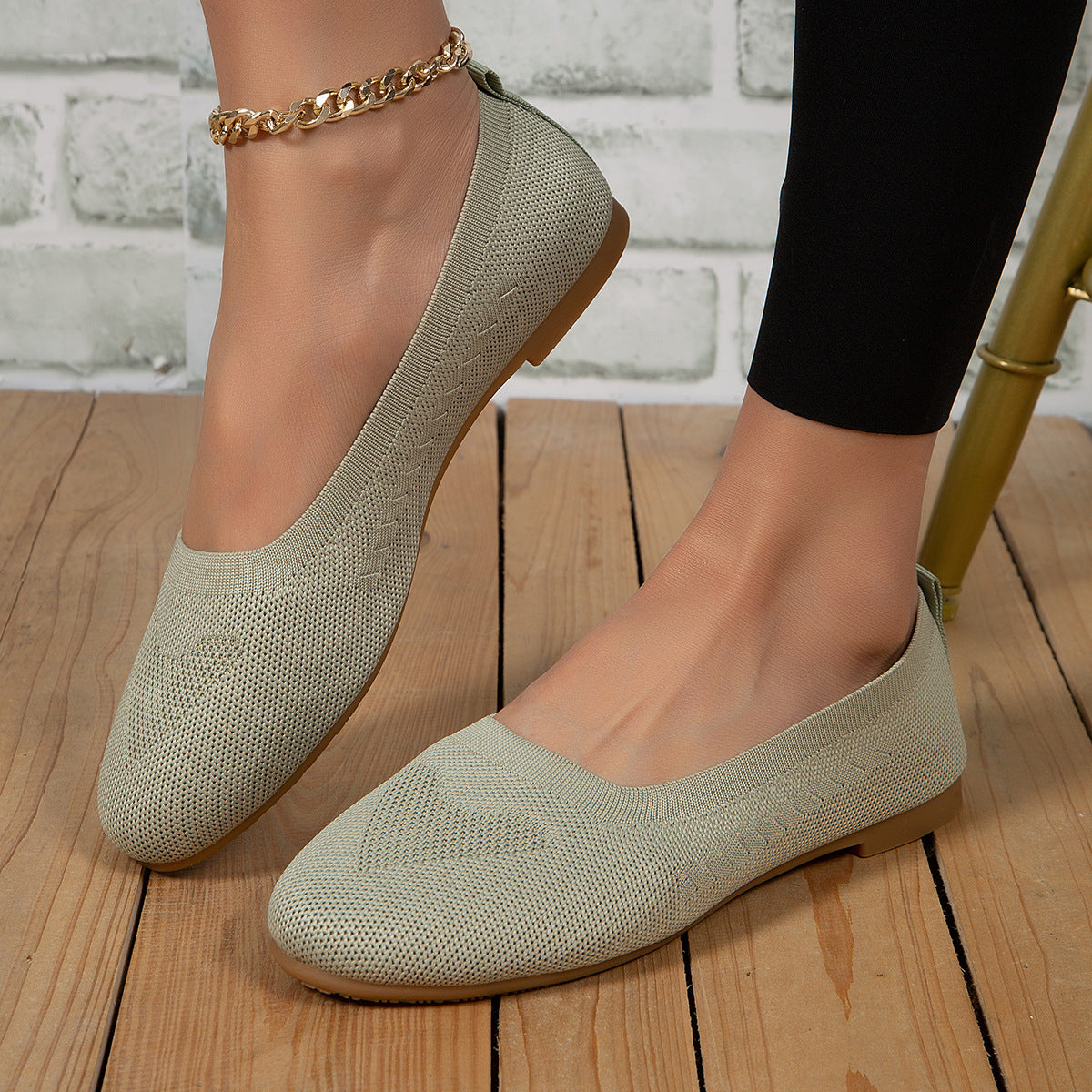 🔥Top-1 Flat Shoes 2025🔥Women's Slip-On Woven Flat Casual Shoes