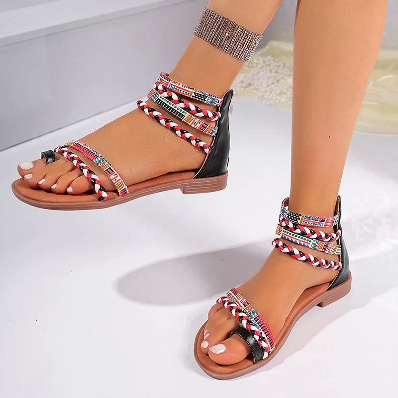 🔥Top-1 Boho Sandals 2025🔥Women Vibrant Boho Beach Sandals