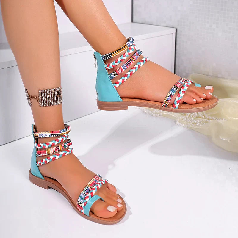 🔥Top-1 Boho Sandals 2025🔥Women Vibrant Boho Beach Sandals