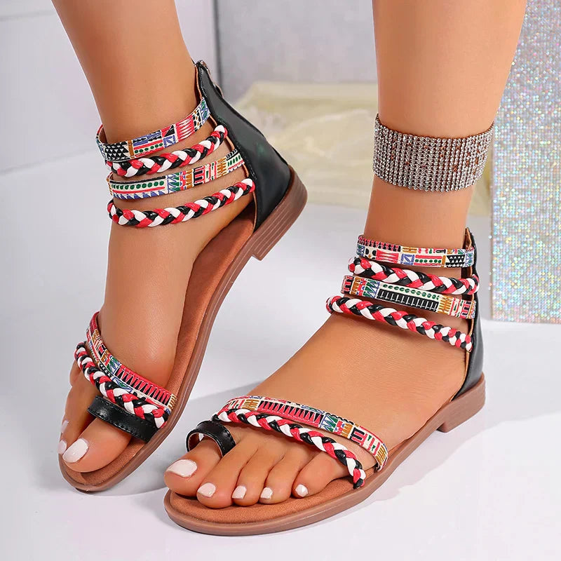 🔥Top-1 Boho Sandals 2025🔥Women Vibrant Boho Beach Sandals