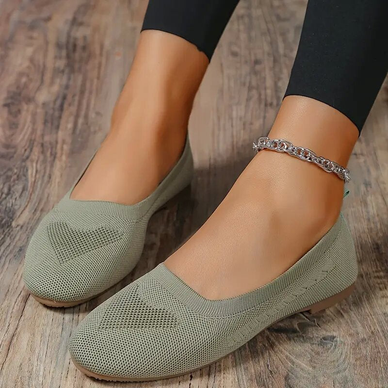 🔥Top-1 Flat Shoes 2025🔥Women's Slip-On Woven Flat Casual Shoes