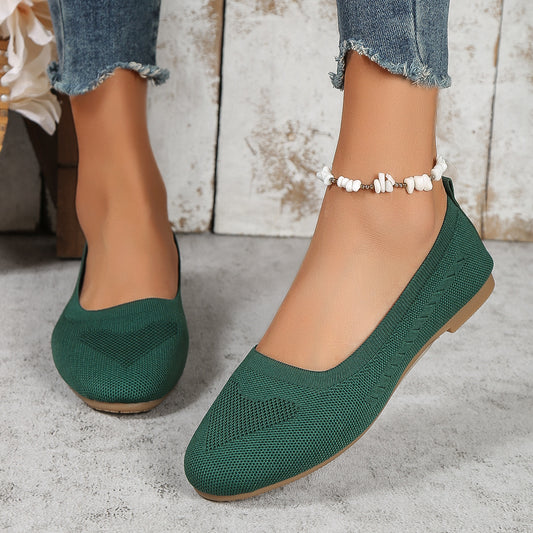 🔥Top-1 Flat Shoes 2025🔥Women's Slip-On Woven Flat Casual Shoes