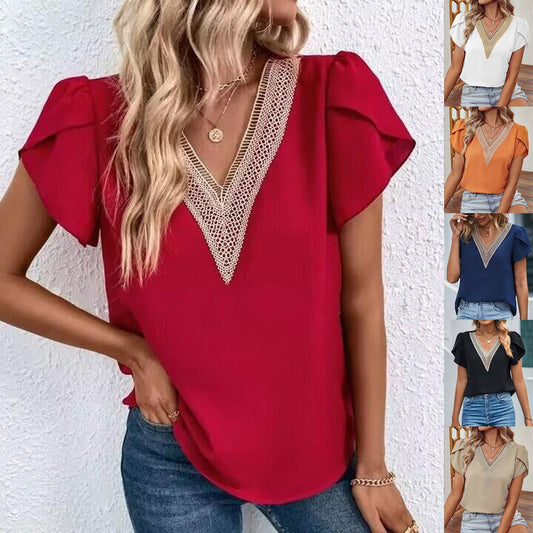 🔥Up to 69% OFF Today🔥Women’s V-neck Top Summer 2025 Casual T-shits